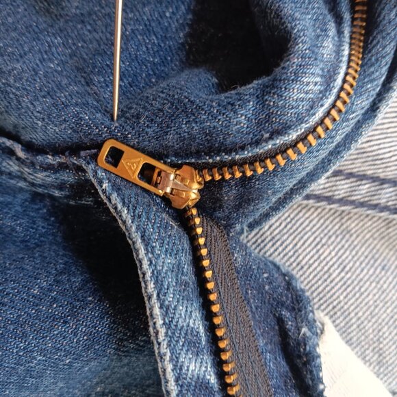 Vintage Men's Guess Jeans 33x34 SPELL OUT WAISTBAND 1990's Made In USA Logo USA - Picture 8 of 10